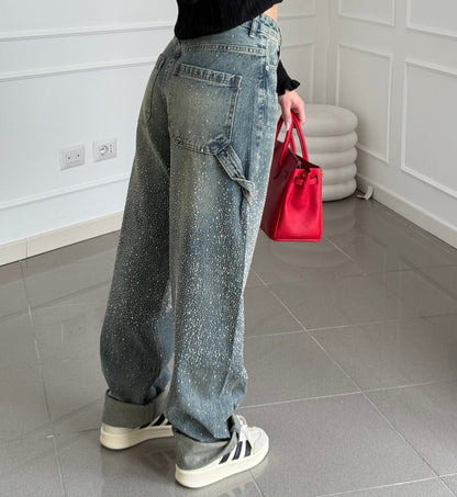 Sparkle Baggy Jeans